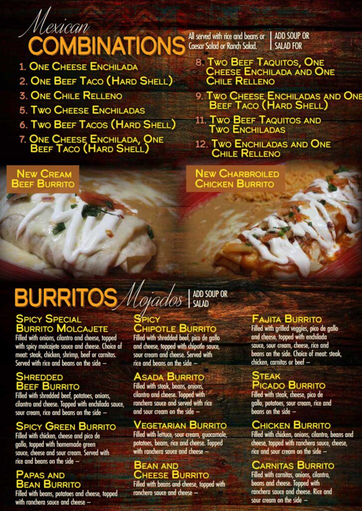 Salsa and store beer menu