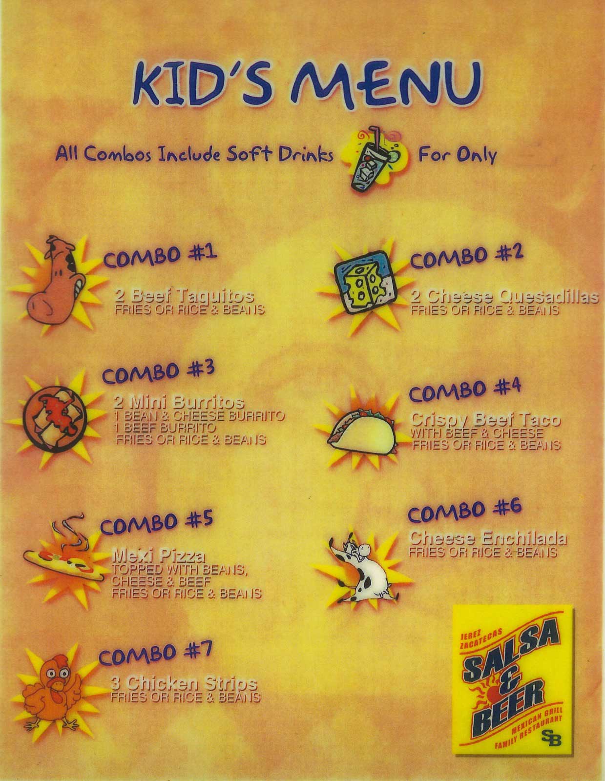 Kid’s Menu